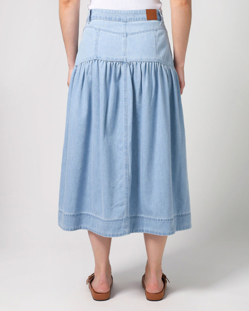 Lou Skirt Light Denim