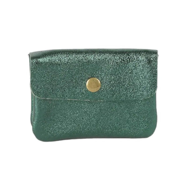 Find Mini Wallet Metallic Green - Maison Fanli at Bungalow Trading Co.