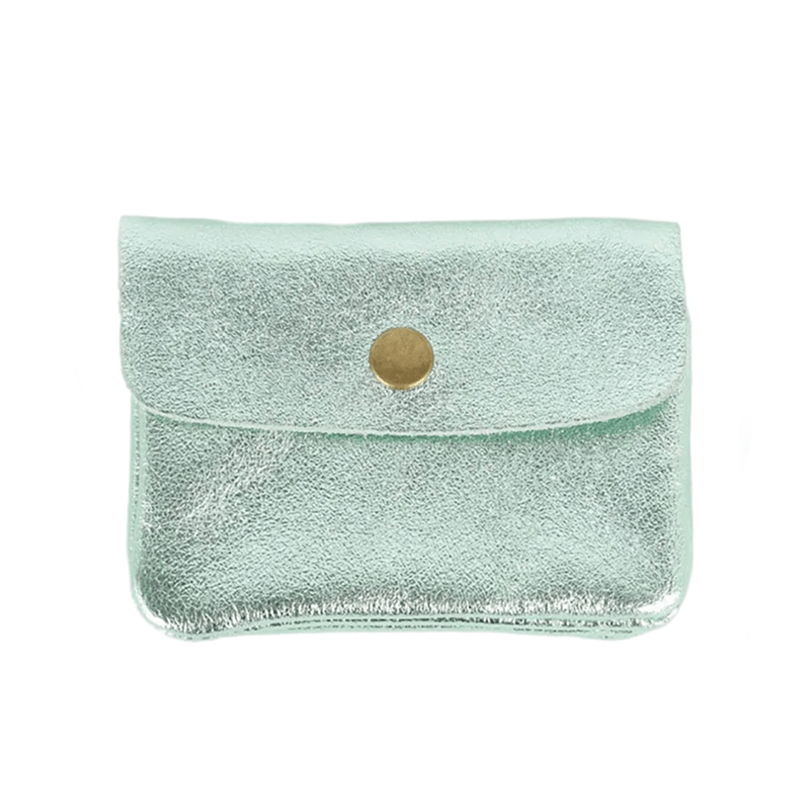 Find Mini Wallet Metallic Mint - Maison Fanli at Bungalow Trading Co.