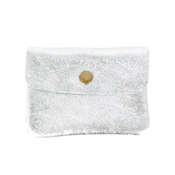 Find Mini Wallet Metallic Silver - Maison Fanli at Bungalow Trading Co.