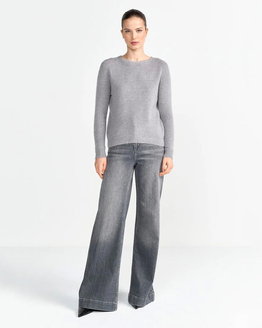 Cozy Crew Neck Grey Melange