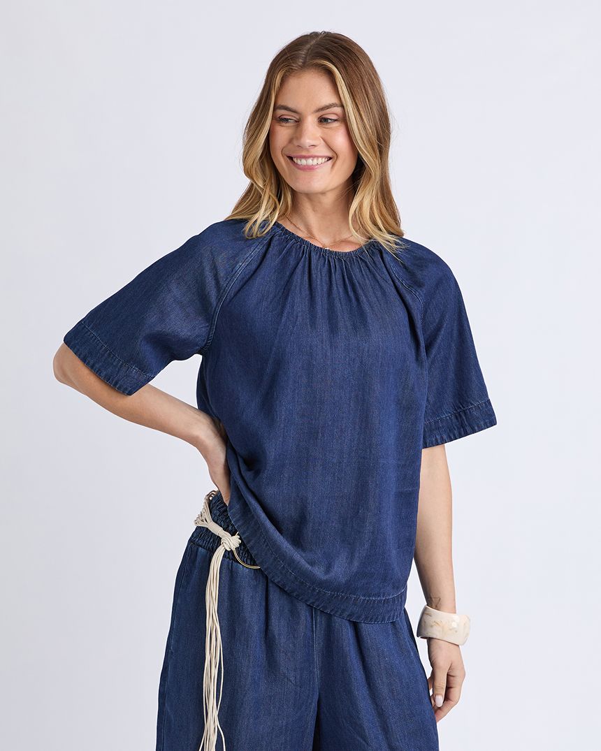 Natalie Top Dark Indigo