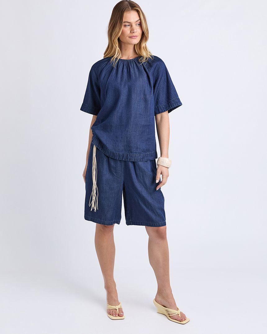 Natalie Top Dark Indigo