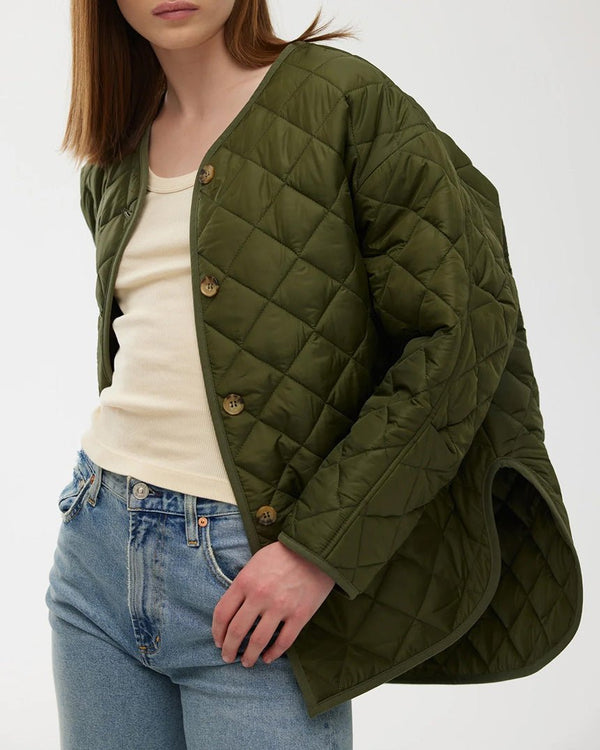 Find Nora Jacket Olive - Kinney at Bungalow Trading Co.