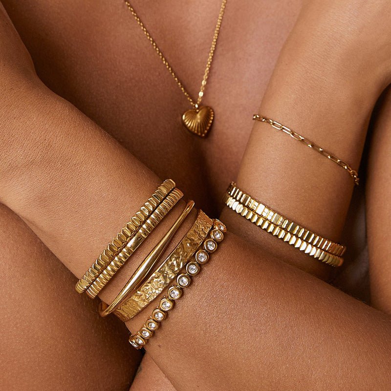 Find Onyx Bracelet Gold - Arms of Eve at Bungalow Trading Co.