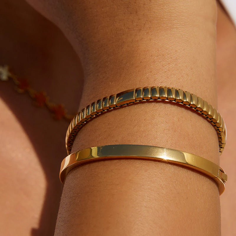 Find Onyx Bracelet Gold - Arms of Eve at Bungalow Trading Co.