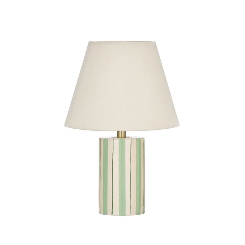 Rey Table Lamp Ivory & Green