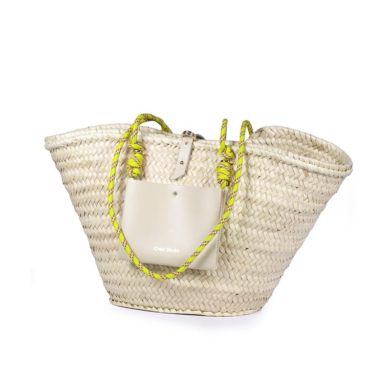 Find Panier Calanques Creme Citron - Craie Studio at Bungalow Trading Co.