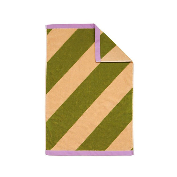 Find Pistachio Stripe Hand Towel - Mosey Me at Bungalow Trading Co.