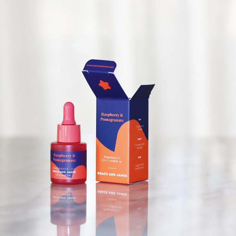 Find Raspberry & Pomegranate Air Freshener Refill - Grace and James at Bungalow Trading Co.