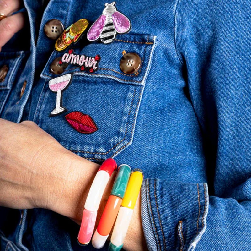 Find Red Lip Brooch - Parisian Cool at Bungalow Trading Co.