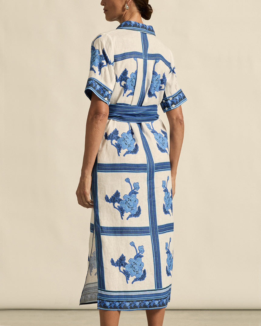 Roam Dress Azure Collage