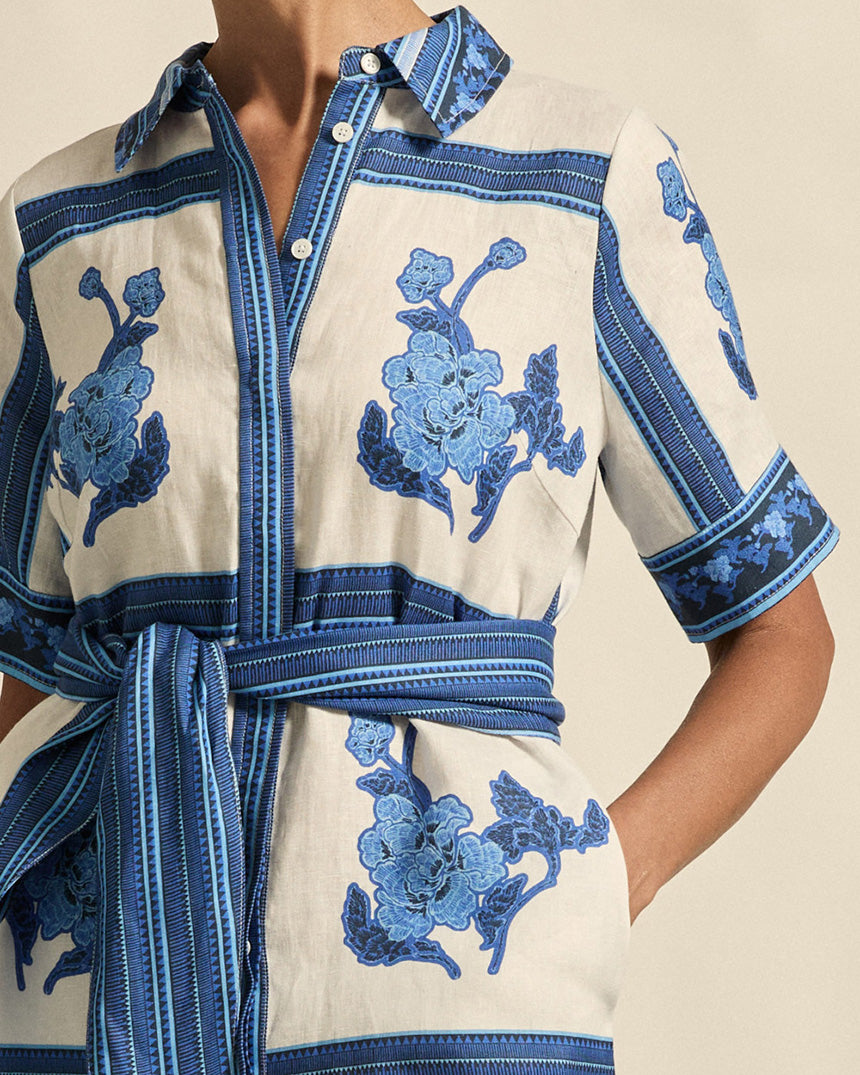 Roam Dress Azure Collage