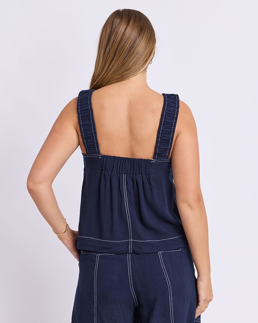 Sage Top Navy