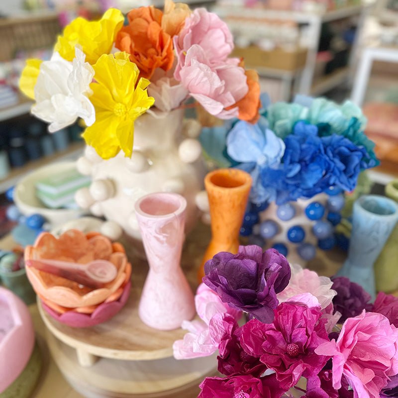 Find Small Moonshine Paper Flower Soft Pink - Nibbanah at Bungalow Trading Co.