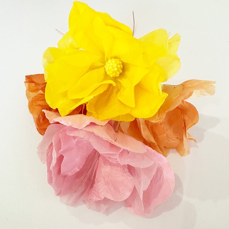 Find Small Moonshine Paper Flower Yellow - Nibbanah at Bungalow Trading Co.