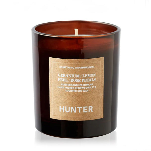 Find Something Charming Geranium Candle - Hunter Candles at Bungalow Trading Co.