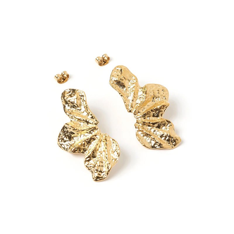 Find Stassia Gold Earrings - Arms of Eve at Bungalow Trading Co.
