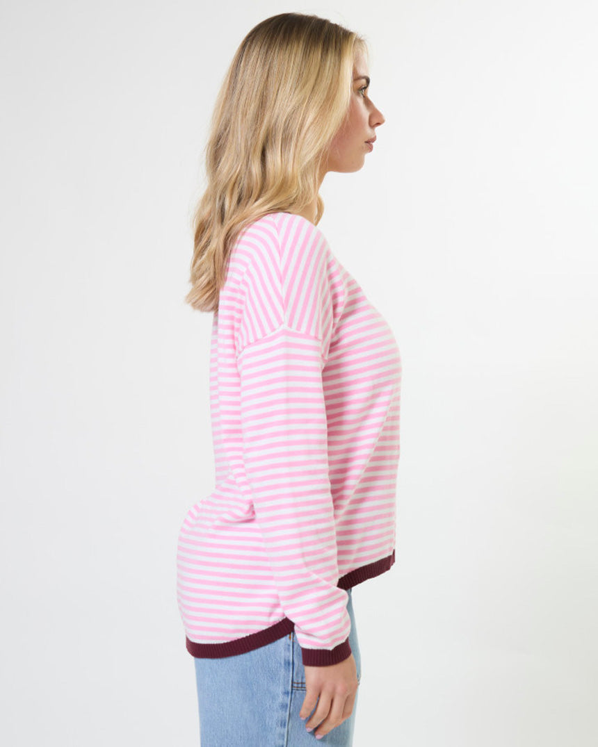 Street Pocket Jumper Strawberry Sangria