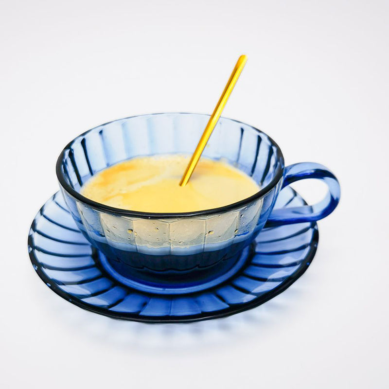 Maisy Glass Tea Cup Set Blue