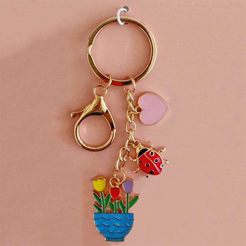 Thank You Keyring Bag Charm