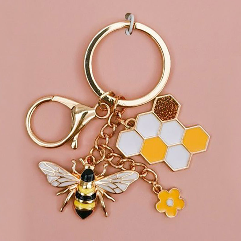 Bee Keyring Bag Charm