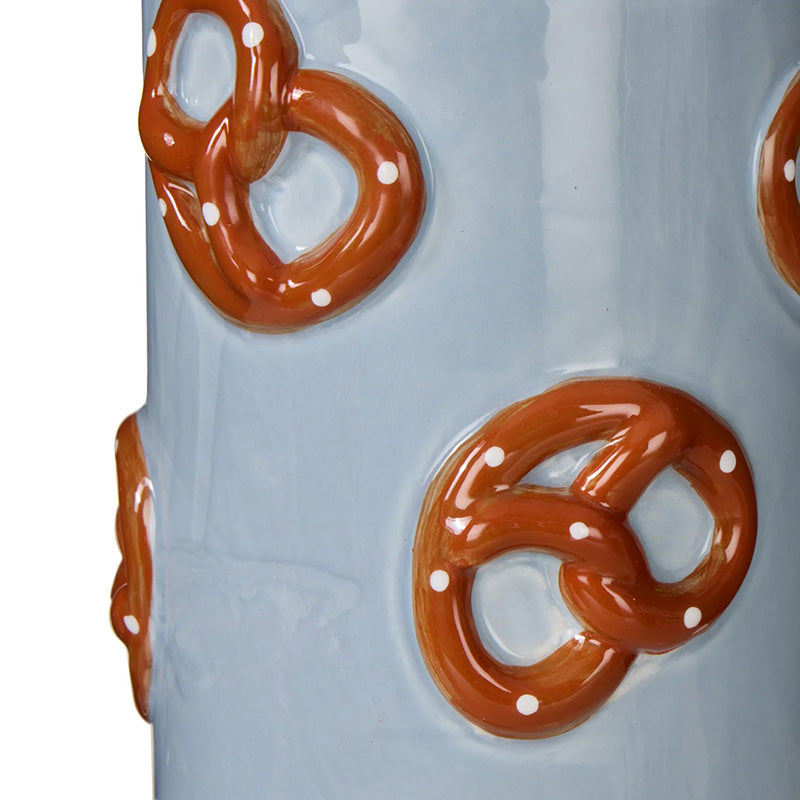 Pierre Pretzel Vase Blue & Brown