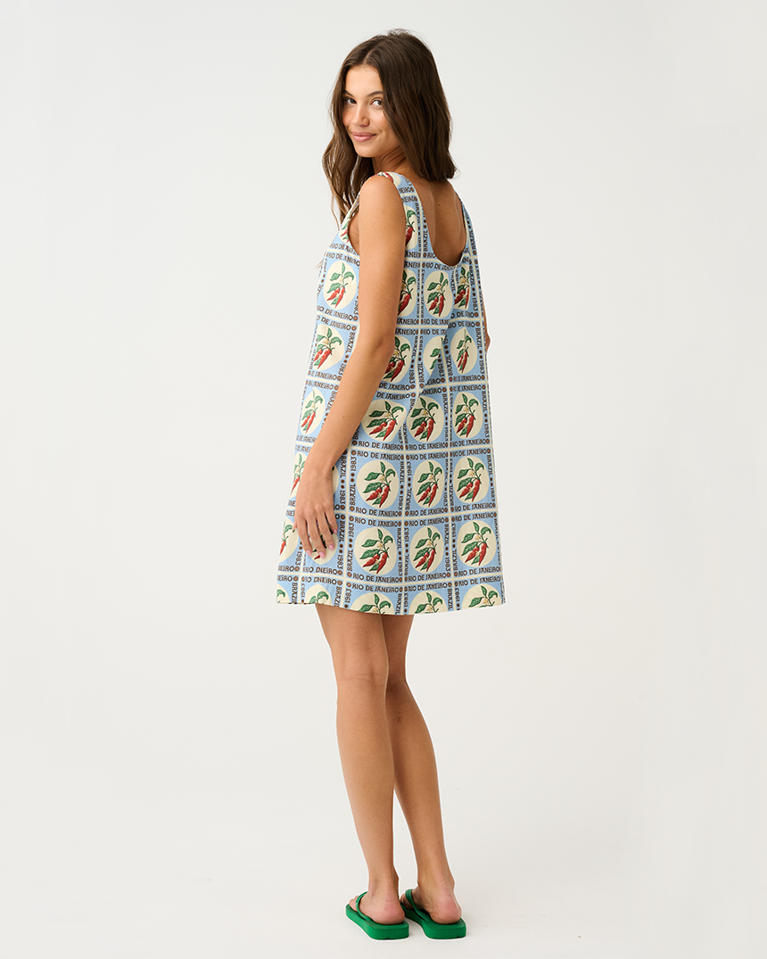 Isla Mini Dress Chilli