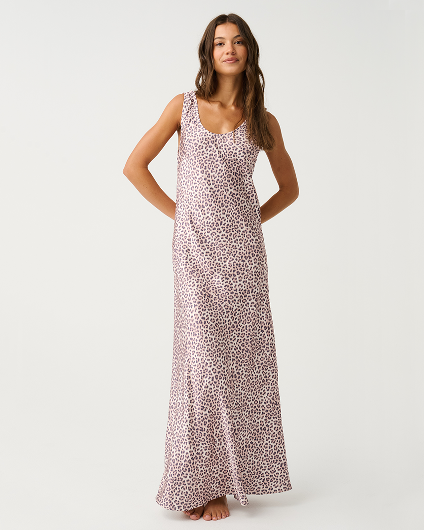 Sylvie Slip Dress Leopard
