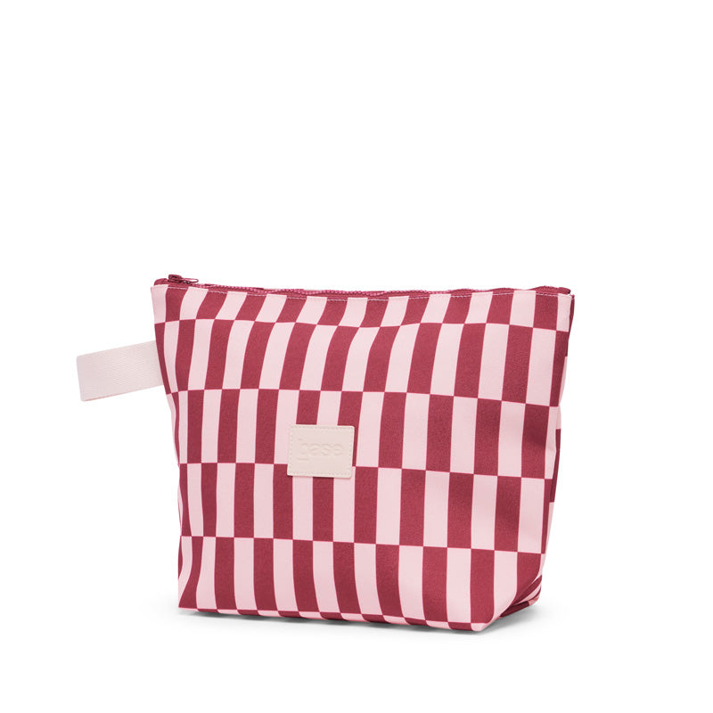 Wet Base Large Burgundy/Peony Check