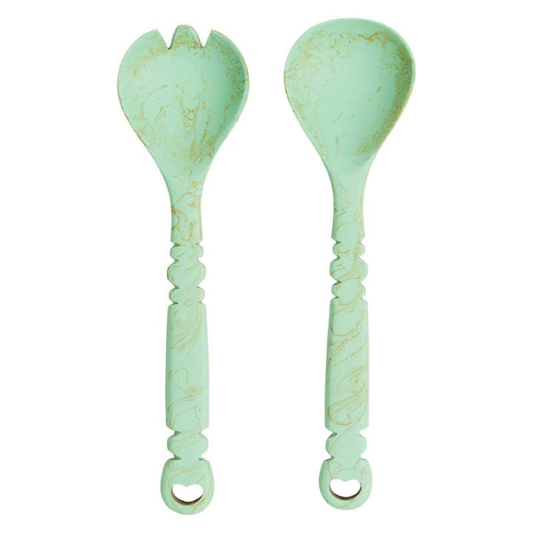 Find Wilkie Salad Servers Artichoke - Sage & Clare at Bungalow Trading Co.