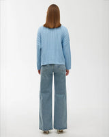 Find Willa Cable Knit Sky - Kinney at Bungalow Trading Co.