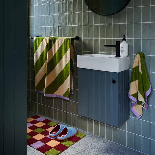 Find Winter Checkers Bath Mat - Mosey Me at Bungalow Trading Co.