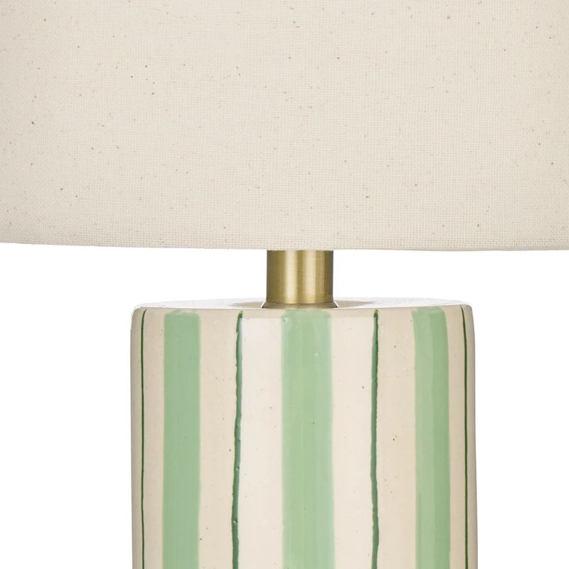 Rey Table Lamp Ivory & Green