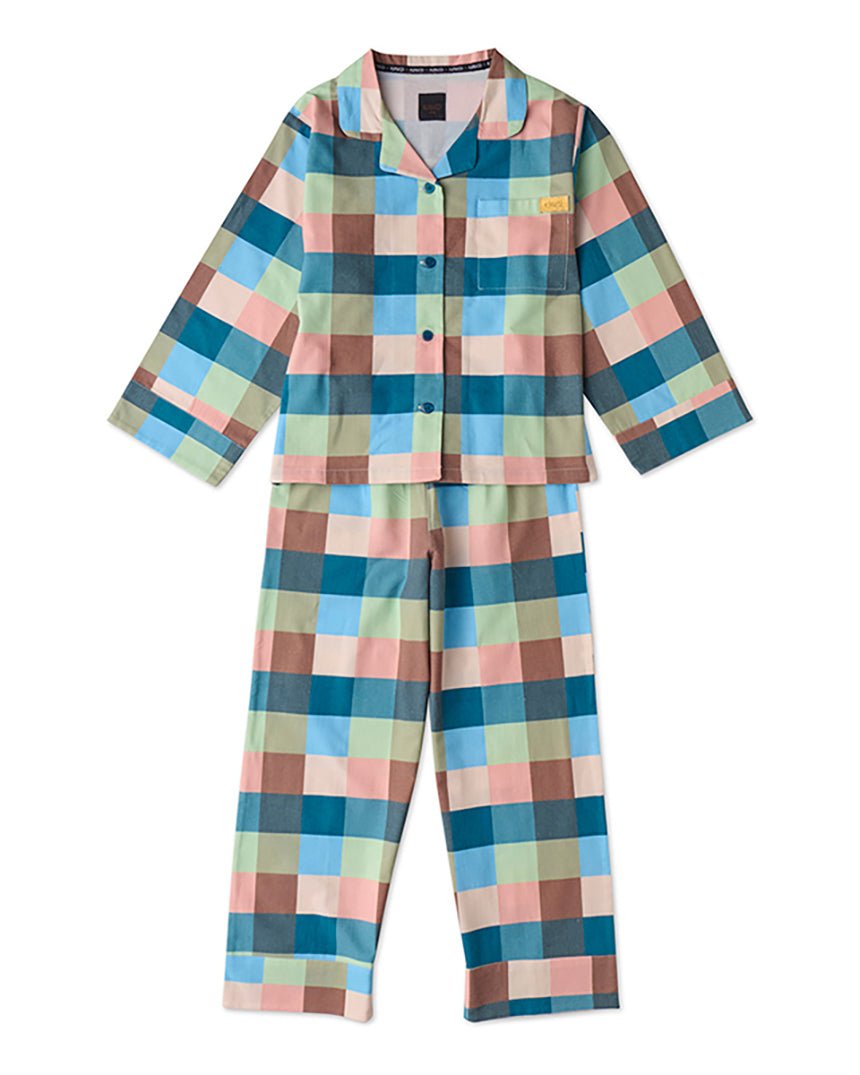 Find Woodlands Tartan Flannelette Long Sleeve Shirt & Pant Pyjamas - Kip & Co at Bungalow Trading Co.