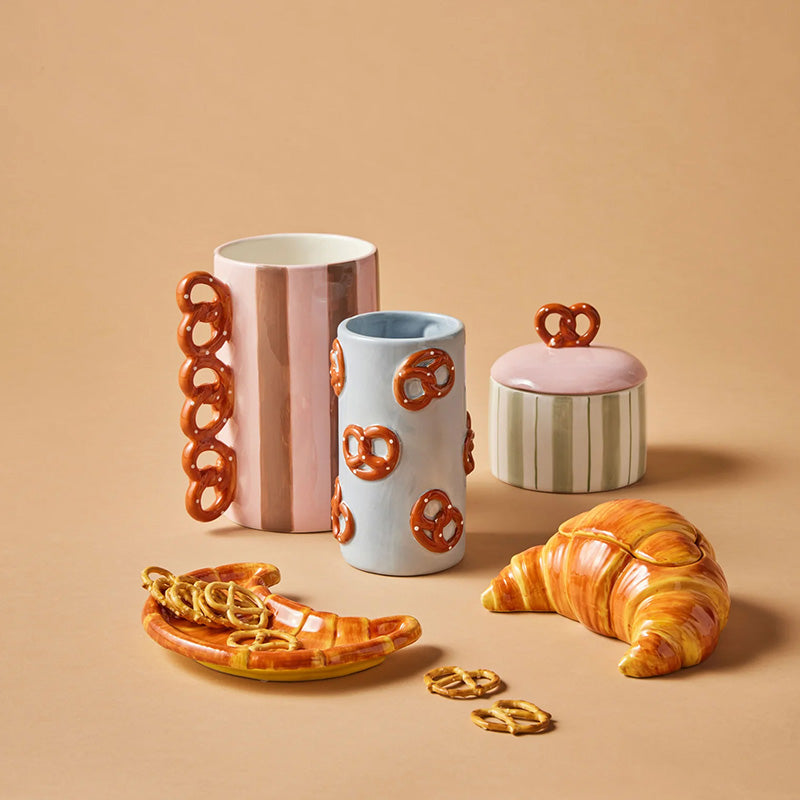 Pierre Pretzel Vase Blue & Brown