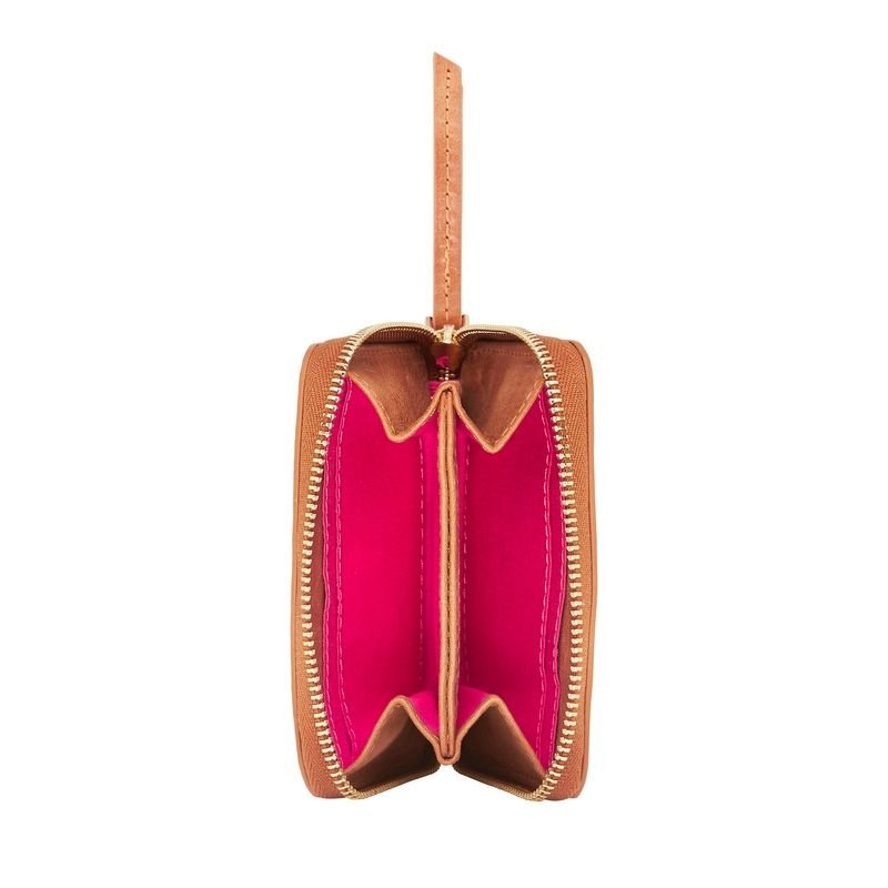 Find Alexis Zip Purse Vintage Tan - Arlington Milne at Bungalow Trading Co.