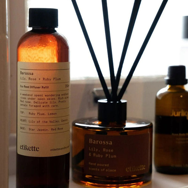 Find Barossa Reed Diffuser Refill 250ml - Etikette at Bungalow Trading Co.