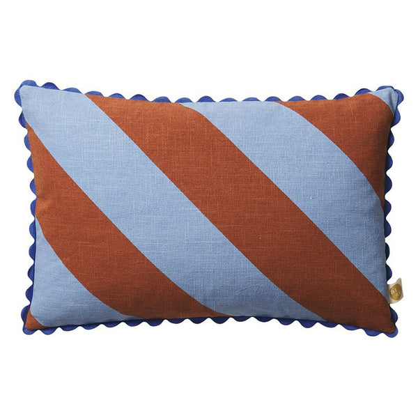 Find Blanca Ric-Rac Cushion Blue Jay - Sage & Clare at Bungalow Trading Co.
