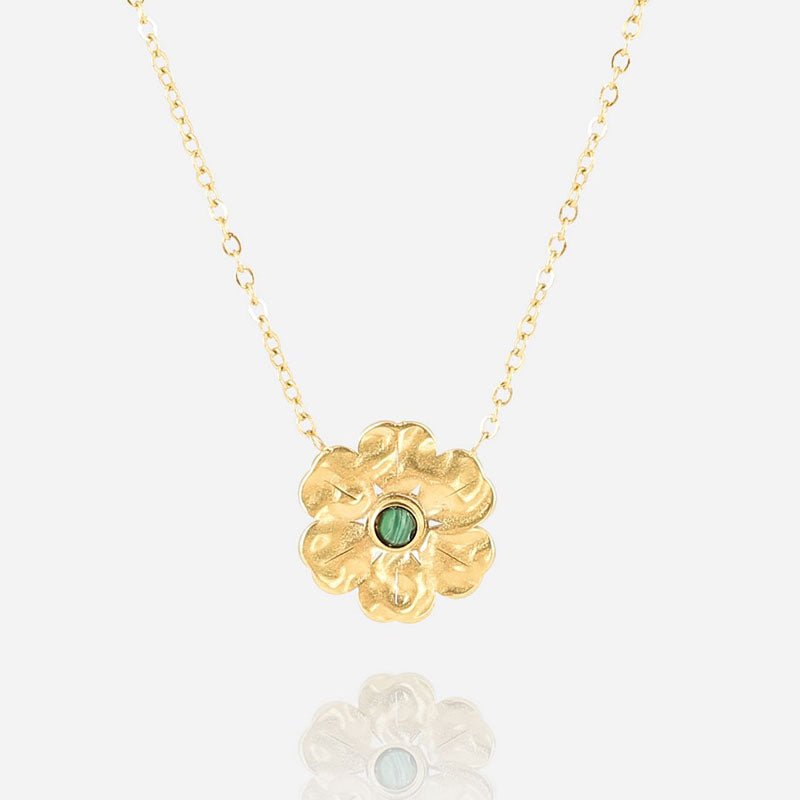 Find Blom Necklace Green - Zag Bijoux at Bungalow Trading Co.