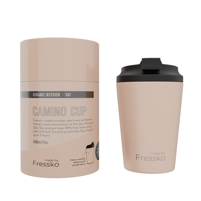 Find Ceramic Camino Coffee Cup 340ml Oat - FRESSKO at Bungalow Trading Co.