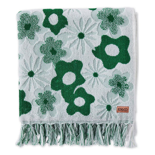 Find Green House Embossed Terry Bath Towel - Kip & Co at Bungalow Trading Co.