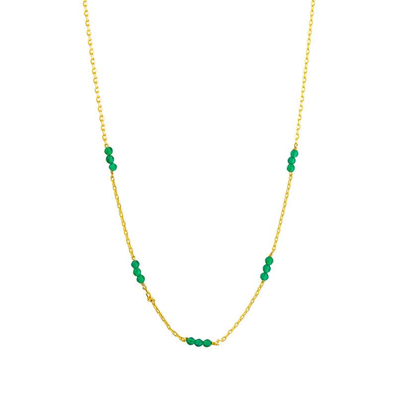 Find Hali Necklace Jade - Tiger Tree at Bungalow Trading Co.