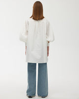 Find Harlow Pleat Shirt Ivory - Kinney at Bungalow Trading Co.