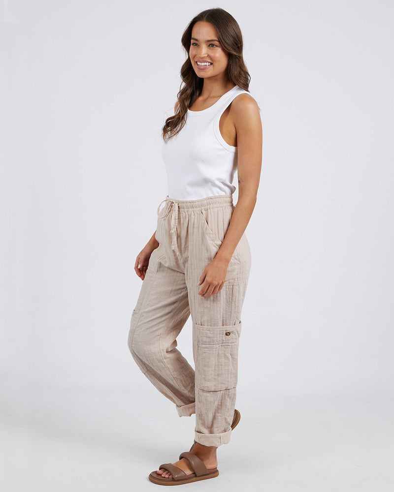 Find Luca Cargo Pant Oat - Elm at Bungalow Trading Co.