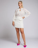 Find Madison Skirt Metallic Tweed - Arlington Milne at Bungalow Trading Co.