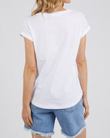 Find Manly Vee Tee White - Foxwood at Bungalow Trading Co.