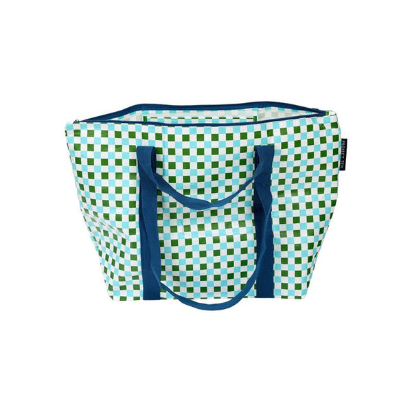 Find Medium Zip Tote Checkers - Project Ten at Bungalow Trading Co.