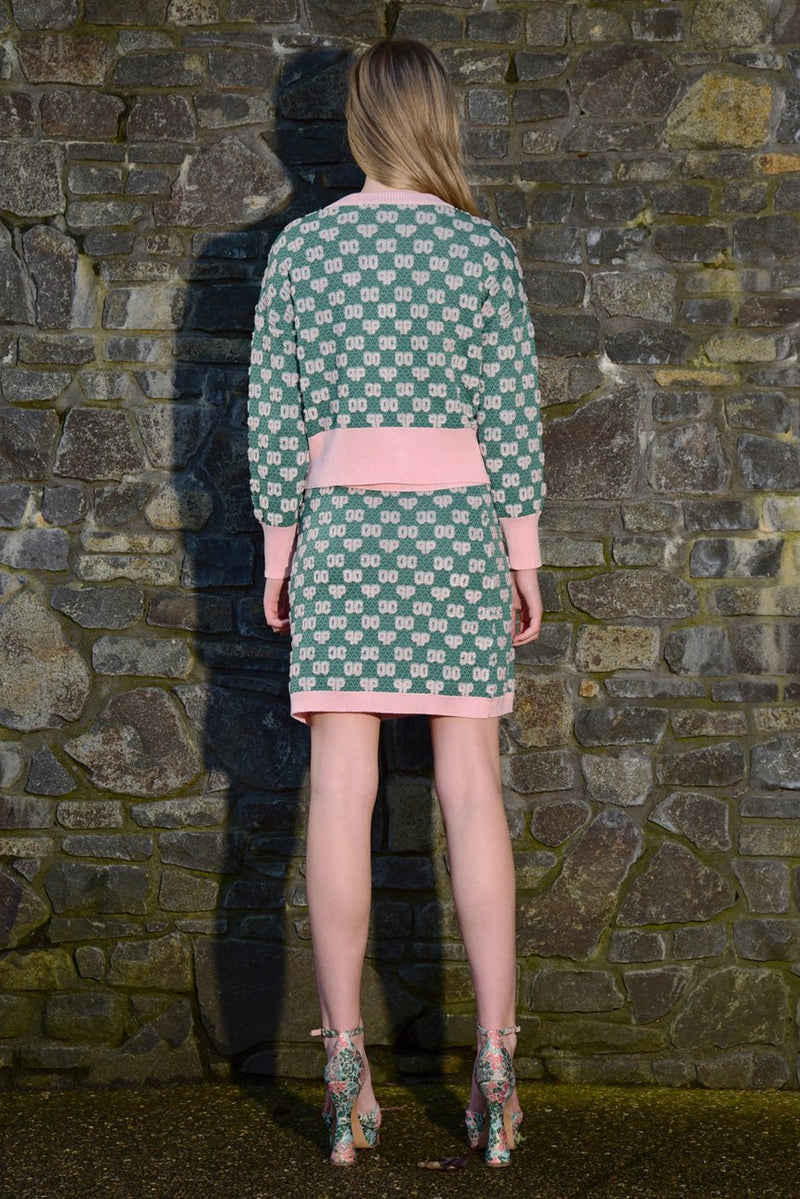 Find Mini Dip Skirt Green & Pink - Coop by Trelise Cooper at Bungalow Trading Co.
