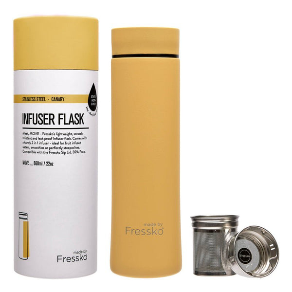 Find Move Flask Canary 660ml - FRESSKO at Bungalow Trading Co.